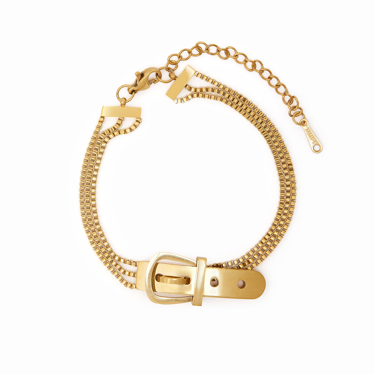 Pulseira de Fivela Banhado a Ouro 18k