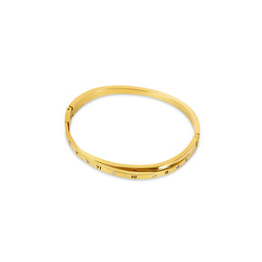 Pulseira  Roman Entrelaçado Banhado a Ouro 18k