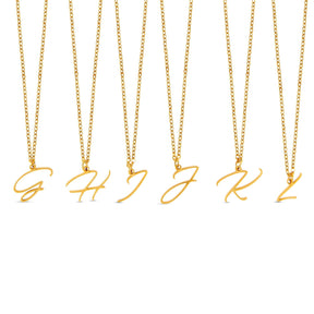 Colar de Inicial Banhado a Ouro 18K