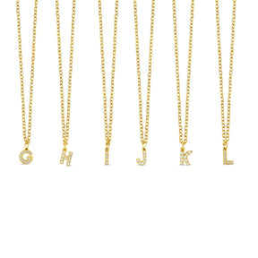 Colar de Inicial de Banhado a Ouro 18K