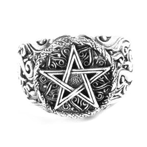 Anel de Prata Pentagrama - 48247