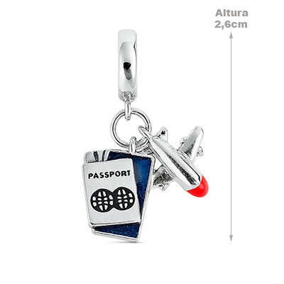 Berloque de Prata Avião - 66242
