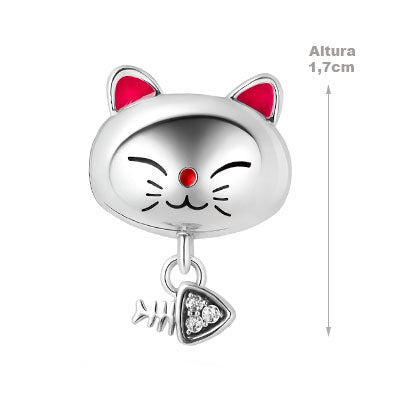 Berloque de Prata Gato - 66245