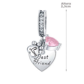 Berloque de Prata Coração - 66252
