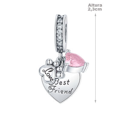 Berloque de Prata Coração - 66252