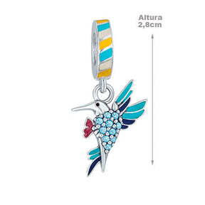 Berloque de Prata Beija-flor - 66256