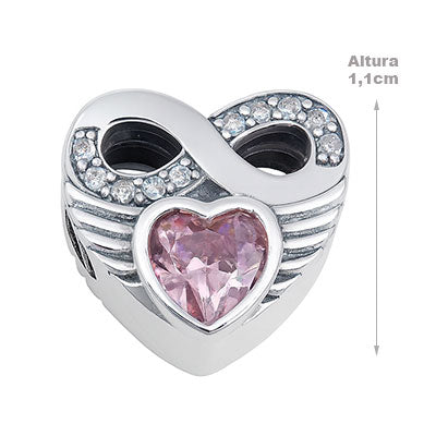 Berloque de Prata Coração - 66262