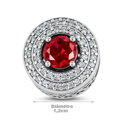 Berloque de Prata com Zircônia - 66265