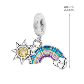Berloque de Prata Arco-Íris - 66273