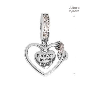 Berloque de Prata Coração - 66292