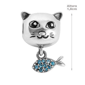 Berloque de Prata Gato - 66294