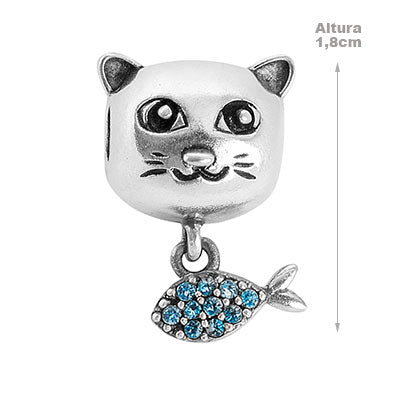 Berloque de Prata Gato - 66294