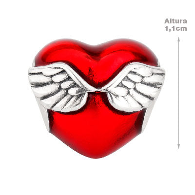 Berloque de Prata Coração - 66296