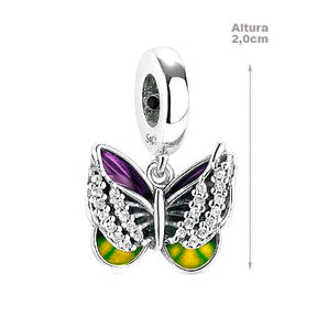 Berloque de Prata Borboleta - 66299
