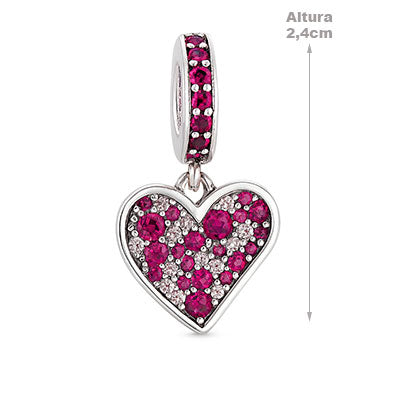 Berloque de Prata Coração - 66301
