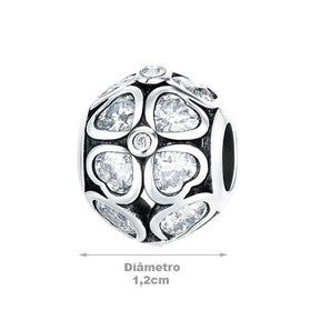 Berloque de Prata Trevo - 66310