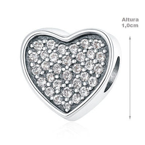 Berloque de Prata Coração - 66317