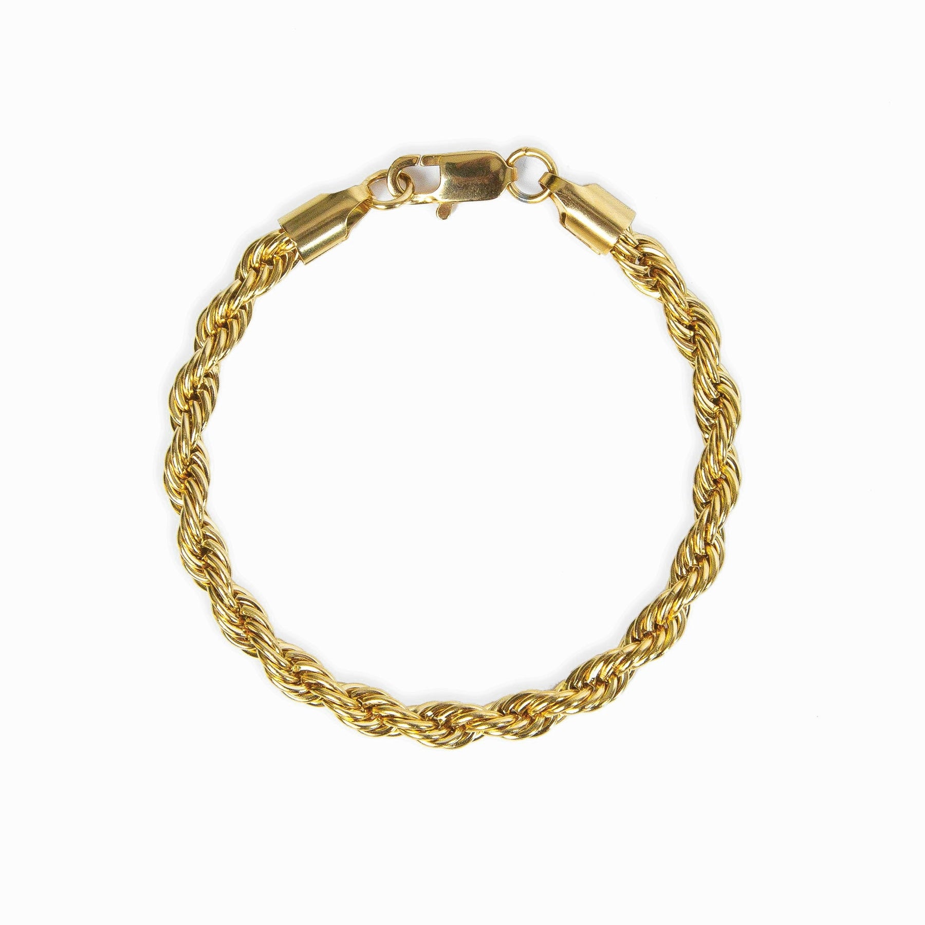 Pulseira de Corda Banhado a Ouro 18K
