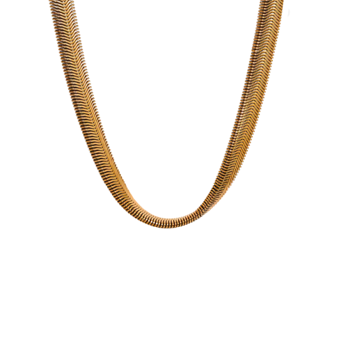 Colar Malha Grossa Banhado a Ouro 18k