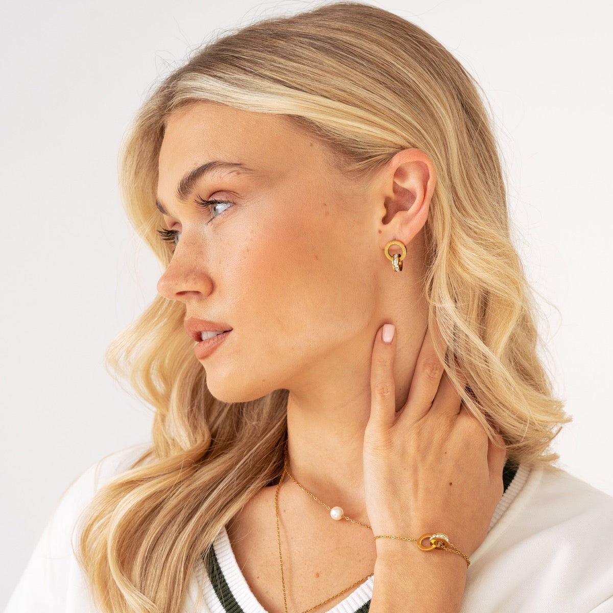 Pulsera Entrelaçados Roman com Zircônia