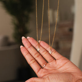 Colar de Inicial de Banhado a Ouro 18K