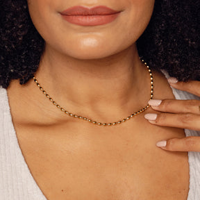 Colar Joulé com Esferas Banhado a Ouro 18K