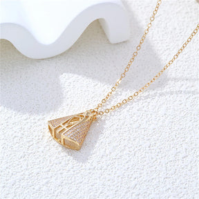 Colar Pingente Cravejado Santinha