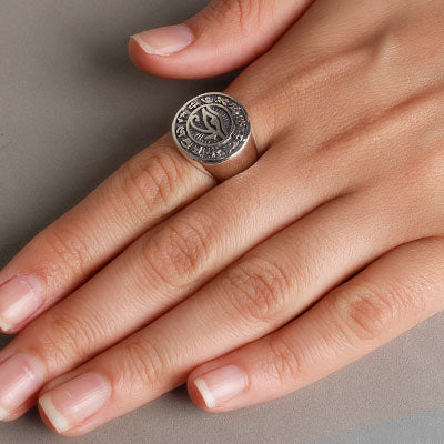 Anel De Prata Olho De Hórus - 52753