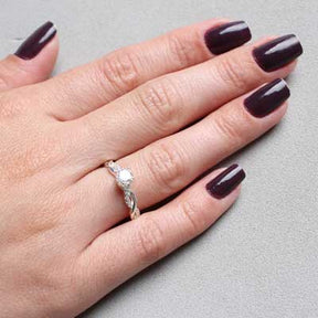 Anel de Prata Zircônia - 37515