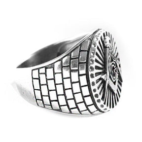 Anel de Prata Maçom - 48429