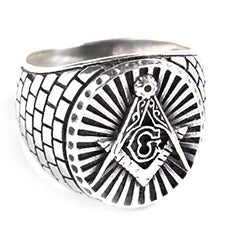 Anel de Prata Maçom - 48429