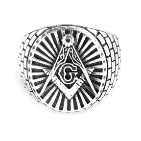 Anel de Prata Maçom - 48429