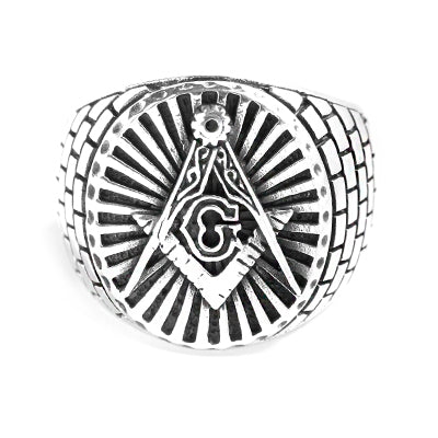 Anel de Prata Maçom - 48429