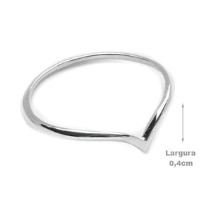 Anel de Prata Liso - 50411