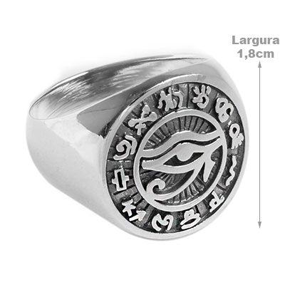 Anel De Prata Olho De Hórus - 52753