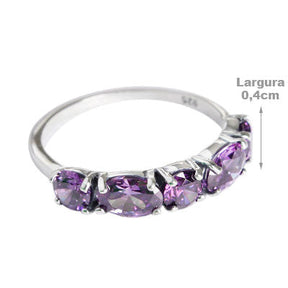 Anel de Prata com Zircônia - 54888