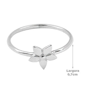 Anel de Prata Flor - 48786