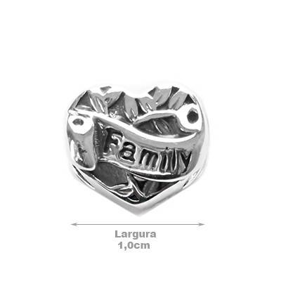 Berloque de Prata Coração - 34531