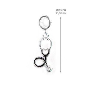 Berloque de Prata Estetoscópio - 47327