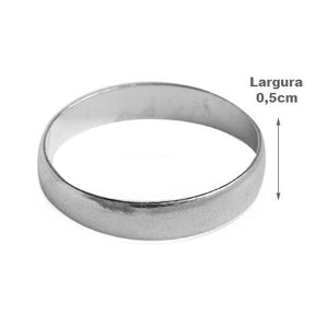 Kit Só Prata aliança de namoro + Anel confeccionados em prata fina de lei 925 - 54764